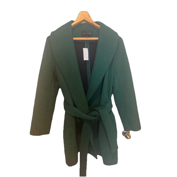ANN TAYLOR LOFT GREEN Pea CoatSize M - Picture 1 of 10
